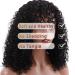 Kinky Curly Wig with Bangs - 16 Inch Human Hair Wig for Black Women | 180% Density Brazilian Virgin Hair | Glueless Non-Lace Wig - Buy Online on GoSupps.com
