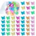 Butterfly Hair Clips  YGDZ 50pcs Cute Baby Hair Claw Clips Small Butterfly Hair Clips Accessories for Hair 90s Girls Women Candy Colors