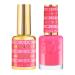 DND DC Gel Polish Set Pink Collection UV/LED GelPolish and Air Dry Nail Lacquer Matching Chip-Free Polish Duo 0.5 Fl Oz Each Echo Pink