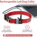 Buy Waterproof Luminous Dog Collar - Adjustable LED Flashing Light for Small & Medium Dogs | Enhanced Night Visibility (Red 28-40cm) - Buy Online on GoSupps.com