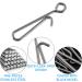 Dr.Fish 50 Pack Stainless Steel Quick Change Fishing Clips - Fast Snaps for Lures and Baits | Downward Opening | Freshwater | 1-22LB - Buy Online on GoSupps.com