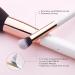Jessup 20 PCS Makeup Brush Set - Foundation, Blending, Blush, Concealer, Eye Shadow, Lip - Synthetic Fiber Bristles - Wooden Handle - White - T225 - Rose Gold & Pearl White - Buy Online on GoSupps.com