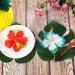 Fasezoomit Hawaiian Tropical Party Decorations Set - 55 Pieces with Table Skirt, Palm Leaves, Luau Flowers, Tissue Pineapple - Island Theme Party Decoration (Golden) - Buy Online on GoSupps.com