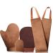 GAIYAH Self Tanning Mitt Kit - 4 in 1 Fake Tan Mitt Set Self Tan Mitt Glove Fake Tan Glove Mini Face Velvet Mitt Exfoliating Glove Fake Tan Mit with Lotion Applicator for Back Tanning Glove kit 4