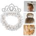 Ipetboom Hair Rope Hair Accessories for Girls Pearl Hair Tie Elastic Hair Tie Tiara Hair Ribbons Hair Ties for Girls Scrunchies for Girls Pearl Crown Hair Ties Pearl Beaded Hair Scrunchies - Buy Online on GoSupps.com
