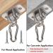 304 Stainless Steel Heavy Duty Swing Hangers Set of 2 - Mounting Hardware Included - Buy Online on GoSupps.com