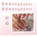 1 Set Press On Nails French Square Fake Nails Full Cover Short Press On Nails Reusable Short Nails Press On Cute Press On Nails Set for Women DIY Home Party Date Wedding Beauty Supplies - Buy Online on GoSupps.com