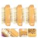 Buy Lurrose 3-Stage Nail Brush Cleaning Tool Double-Sided Beechwood Manicure & Pedicure Brush for Perfect Fingernail Care - International Shipping Available - Buy Online on GoSupps.com