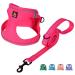 Bella & Pal dog harness Small dogs with leash step-in dishes made of Air mesh anti-train reflective breathable breast dishes puppy dishes for small dogs cat dishes hot pink m m (40-45cm breast size) hot pink