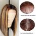 MILLYSHINE Omber Honey Blonde Bob Wig 12 Inch | 13x4 Frontal Lace Human Hair Wig - Buy Online on GoSupps.com