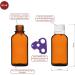 Handsunity 30ml Amber Glass Dropper Bottles - 12 Pack with White Drip Closure | Perfect for Pharmacy Use & DIY Projects - Buy Online on GoSupps.com