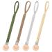 Cldy baby pacifier chain clip pacifier chain young pacifier chain girl pacifier chain fabric cup catcher drinking cup holder strap for stroller/baby carrier/car seat pacifier strap (4 pack) 4 pack 01