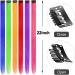 12 Pcs Colored Hair Extensions Colorful Clip in Hair Extensions 22 inch Synthetic Straight Hair Extensions for Kids Girls Women J 12pcs-Green - Buy Online on GoSupps.com