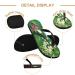 Mnsruu Tropical Flip-Flops | Colorful Flowers Birds & Butterflies | Perfect for Home Hotel Spa & Travel | Unisex Comfort - Buy Online on GoSupps.com