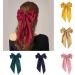 Ribbon Bowknot Decor Hair Pin Satin Fabric Spring Hair Clip Anti-slip Design Decorative Bow Ribbon Back Head Hair Clip Hair Yellow - Buy Online on GoSupps.com