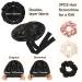 Welrog Silk Sleeping Hood for Women - Black Night Hair Bonnet & 3 Hair Ties | Luxury Sleep Cap for Healthy Hair - Buy Online on GoSupps.com