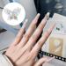 FEIlei 10Pcs Luxury Alloy Nail Charms Nail Rhinestones Gems Luxury Nail Art Rhinestones Silver - Buy Online on GoSupps.com