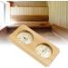 Buy Natudeco Wooden Sauna Hygrothermograph - Digital Thermometer & Hygrometer for Saunas | 0-120 C & 0-100% Humidity - Buy Online on GoSupps.com