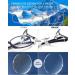 TERAISE 2-Pack Rimless Reading Glasses for Men & Women - Ultralight Blue Light Blocking Frameless Readers Black 1.5x - Buy Online on GoSupps.com