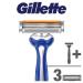 Gillette Sensor Excel Men's Razor + 3 Refill Blades - Self-Adjusting Twin Razor Blades - Buy Online on GoSupps.com