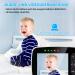 Burnnove Baby Monitor with 3.5-Inch Camera | Remote-Controlled Pan-Tilt | Night Vision 2x Zoom Eco Mode & Temperature Test - Buy Online on GoSupps.com