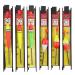 Hezhou 6 pieces Fishing Pozen Set fishing poses fishing swims set with a sink fishing cord and hook (5# 7# 9#) for peacefish trout eel pikeperch ideal for lake river Bach pond