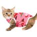 Professional cat-recovery suit for abdominal wounds and skin diseases CAT Surgical recreational suit e-neck band alternative for cats breathable regeneration suit for anti licking