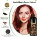 Dark Red Wine Instant Hair Color Shampoo - Herbal 3-in-1 Dye for Gray Hair | Easy & Long-Lasting | 16.90 Fl Oz - Buy Online on GoSupps.com