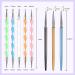 Saviland 8PCS Dotting Pen with Nail Art Liner Brush Set - Manicure Starter Kit for Nail Salon and Home DIY - Buy Online on GoSupps.com
