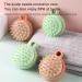 Credit Massage Brush - Silicone Bristles Scrubber & Hair Washing Accessories for Relaxing Scalp Care - Shower Head Massager & Grooming Brush in Green - Buy Online on GoSupps.com