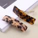 2PCS Tortoise Shell French Design Celluloid Rectangle Hair Barrettes for Women - Tokyo Ivory - Buy Online on GoSupps.com
