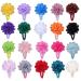 HQDeal Flowers Hair clip 20 pieces of chiffon flower hair clips hair barrettes clip hair clips clips hair accessories flowers for babies girls women children