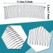 5-Piece Metal Wire Hair Comb Set for Bridal Wedding Veil - 30 Teeth White K - Buy Online on GoSupps.com