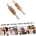 Frcolor Wooden Muscle Roller Massage Device - Premium Manual Wood Massager for Deep Tissue Relief | International Shipping Available - Buy Online on GoSupps.com