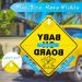 Bewudy 2 PCS Baby on Board Car Warning Sign - Elephant Design | Reusable Baby in Car Sticker with Suction Cups - Buy Online on GoSupps.com