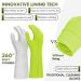 Vgo Household Gloves with Lining - Reusable Cleaning Gloves in TPE, Latex-Free, Thicker, Antislip, Multifunctional - 1 Pair Large (Lemon Green) - Buy Online on GoSupps.com