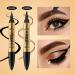 2-In-1 Dual-Ended Eyeliner & Eyebrow Pen | Water-Resistant Long-Lasting Micro-Fork Precision Brush for Natural Look | Ideal for Eyebrows Hairline & Beard - Buy Online on GoSupps.com