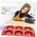 HOMSFOU 4pcs Baking Mold Silicone Muffin pan Silicone Donut Mousse Cake Trays Christmas Candy Round Shaped Silicone ice Cream Mold Cake Making molds Silica Gel Baking Cup Aromatherapy 29.5X18.5X5cmx4pcs Dark Redx4pcs - Buy Online on GoSupps.com