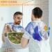 Beard Bib Apron for Men | Non-Stick Waterproof Hair Catcher Grooming Cape - Floral Design - Buy Online on GoSupps.com