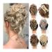 Messy Bun Hair Piece for Women Claw Clip Messy Bun Hair Pieces Tousled Updo Ponytail Extension Synthetic Curly Wavy Hair Bun Clip In Hair Extension for Women Fake Hair Accessories for Women Girls 1 PC 207-4503