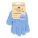 Migliore Wear Exfoliating Gloves 3 DISTINCT TEXTURES Body Scrub Gloves Natural Bath/Shower Scrubber Gloves Beauty Loofah Body Exfoliator Mitt with Hanging Loop(Moderate) 1 Pair Moderate