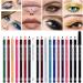 Eye Makeup Base 19 Colors Waterproof Eyeliner Pencil -Sweatproof Colorful Lip Liner Eyebrow Pencil Easy To Pencil Eyeliner Multi-purpose White Eyes (D One Size) - Buy Online on GoSupps.com