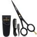 5 Professional Beard And Mustache Scissors with 1 Beard Comb 1 Mustache Comb and Travel Pouch - Prefect Beard Trimming Scissors for All Facial Hair Scissors - Grooming Scissors