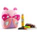 Cute Toddler Backpack - Plush Animal Cartoon Mini Travel Bag for Baby Girl Boy 2-6 Years (Pink Butterfly) - Buy Online on GoSupps.com