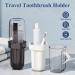 Buy HONZUEN 2 Pack Toothbrush Case - Travel-Friendly Transparent Plastic Holder for Home Camping & Business Trips - Black & White - Buy Online on GoSupps.com