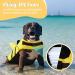 Buy Cit toile Small Dog Life Jacket - Reflective Shark Swimming Vest with Handle Great Buoyancy for Dogs Yellow M - Buy Online on GoSupps.com