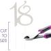 18 Cake Topper for 18th Birthday Number Party Supplies & Decoration Ideas (Silver) - Buy Online on GoSupps.com