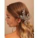Deniferymakeup Bride Wedding Hair Combs Silver Rhinestone Headpiece Rhinestone Bridal Hair Accessories for Women and Girls (Silver) - Buy Online on GoSupps.com