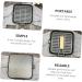 LIFKOME Frying Pan Mini Stove Camping Griddle Square Griddle Pan Stainless Steel Roasting Pan Folding Cooking Pot Square Egg Pan Camping Cookware Egg Cookers Wok Outdoor - Buy Online on GoSupps.com