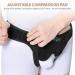 Tenbon Hernia Belt - Flexible Adjustable Inguinal Groin Support for Men and Women with 2 Removable Compression Pads - Pain Relief and Recovery Strap - Comfortable Material - Size L Black - Buy Online on GoSupps.com